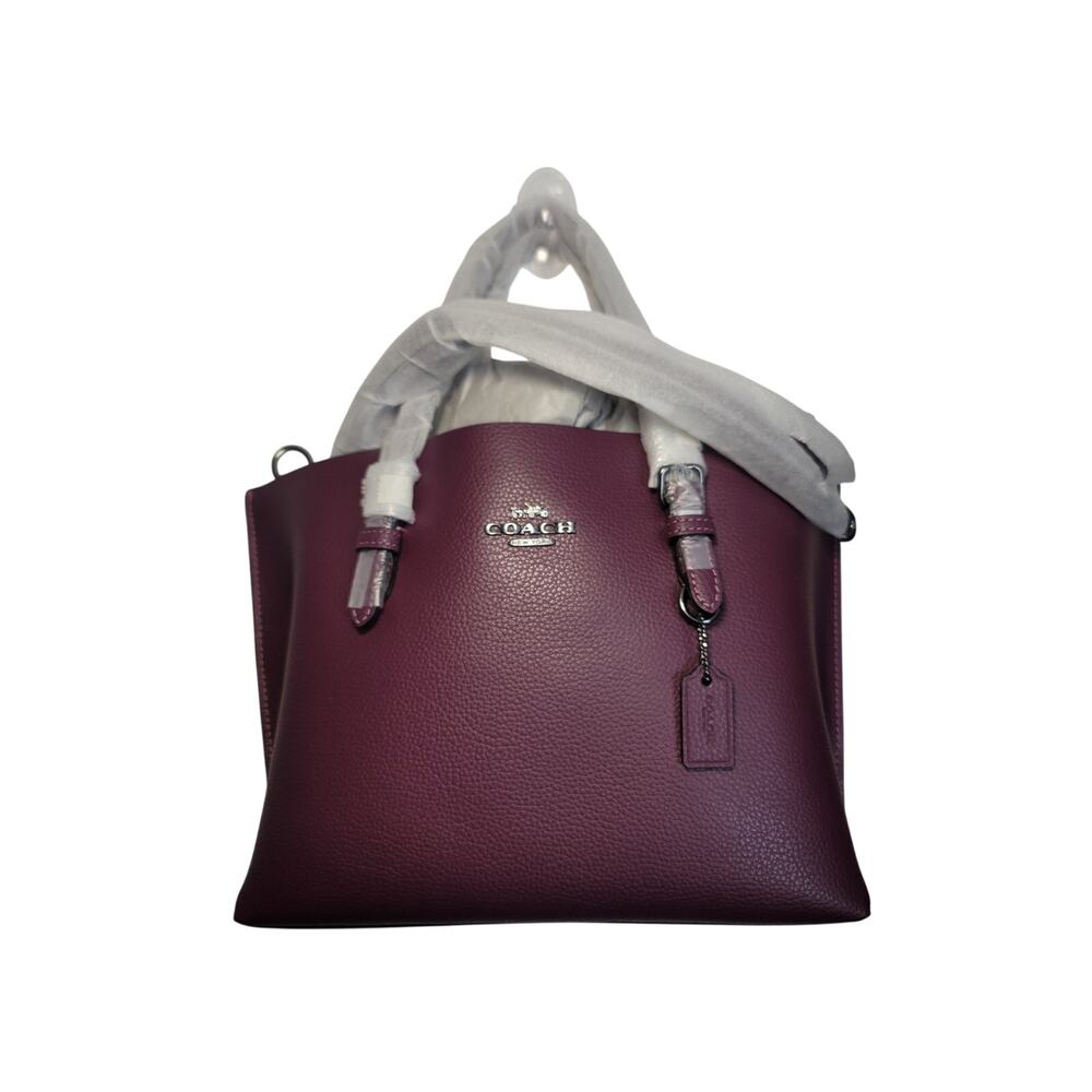 Coach Mollie 25 Leather Boysenberry NWT